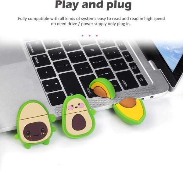 32GB USB Flash Drive Cute Nuts Model Memory Stick, Pack of 3, Gift for Students and Children - Image 7