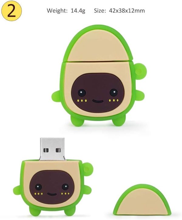 32GB USB Flash Drive Cute Nuts Model Memory Stick, Pack of 3, Gift for Students and Children - Image 3