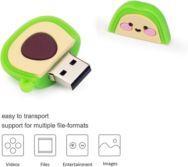 32GB USB Flash Drive Cute Nuts Model Memory Stick, Pack of 3, Gift for Students and Children - Image 6